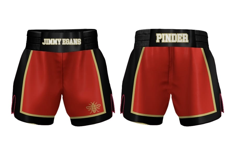 Black & Red JEP Boxing Shorts