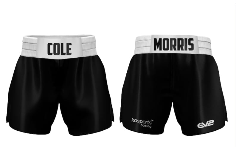 Black & White CM Boxing Shorts