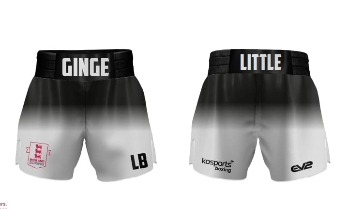 Black & White LB Boxing Shorts
