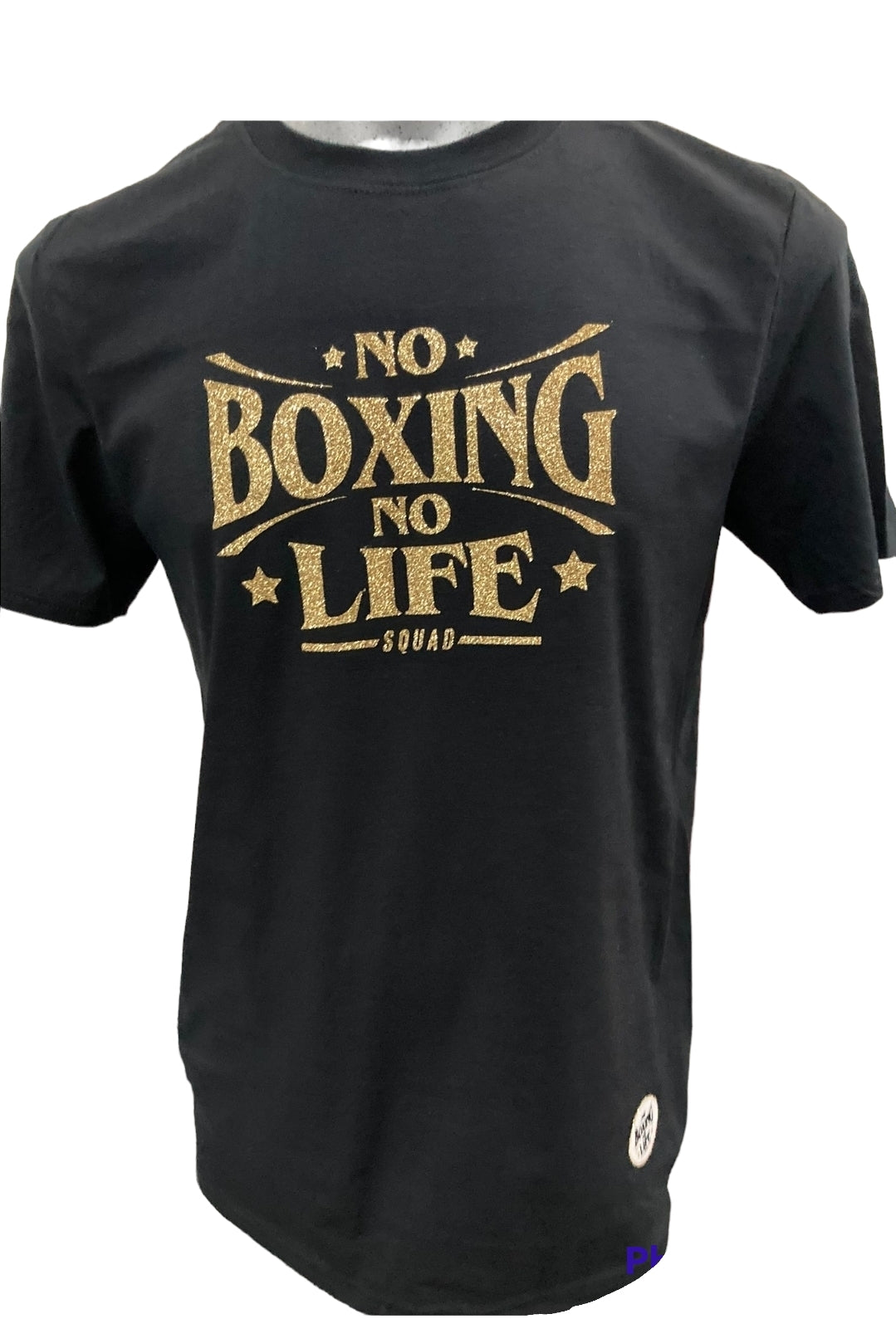 No Boxing No Life ゲームシャツ Mサイズ　ボクシング　バスケ OFFICIAL NO BOXING NO LIFE - T Shirt Black with Gold – KO Sports UK