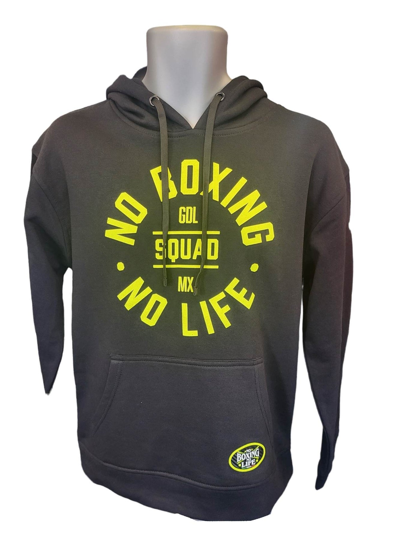 Official No Boxing No Life GDL MX SQUAD Hoodie - Black/ Green