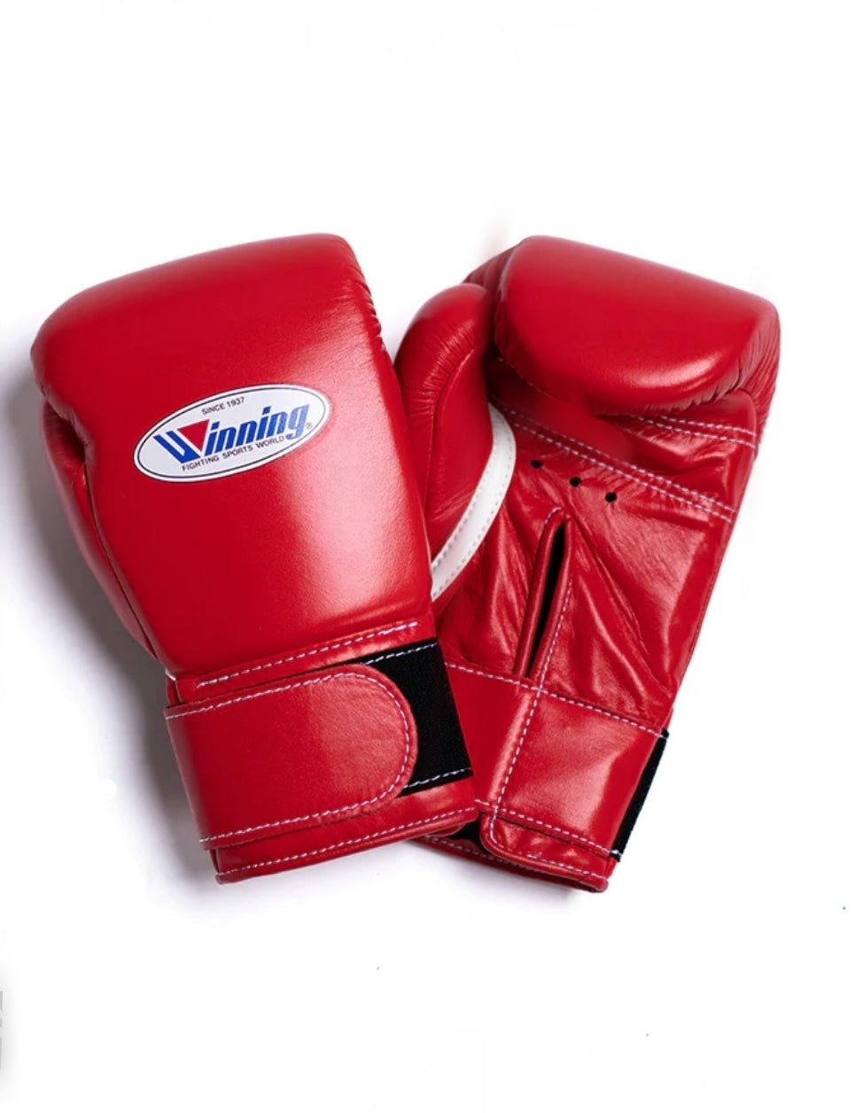 Winning MS Training Velcro Boxing Gloves RED