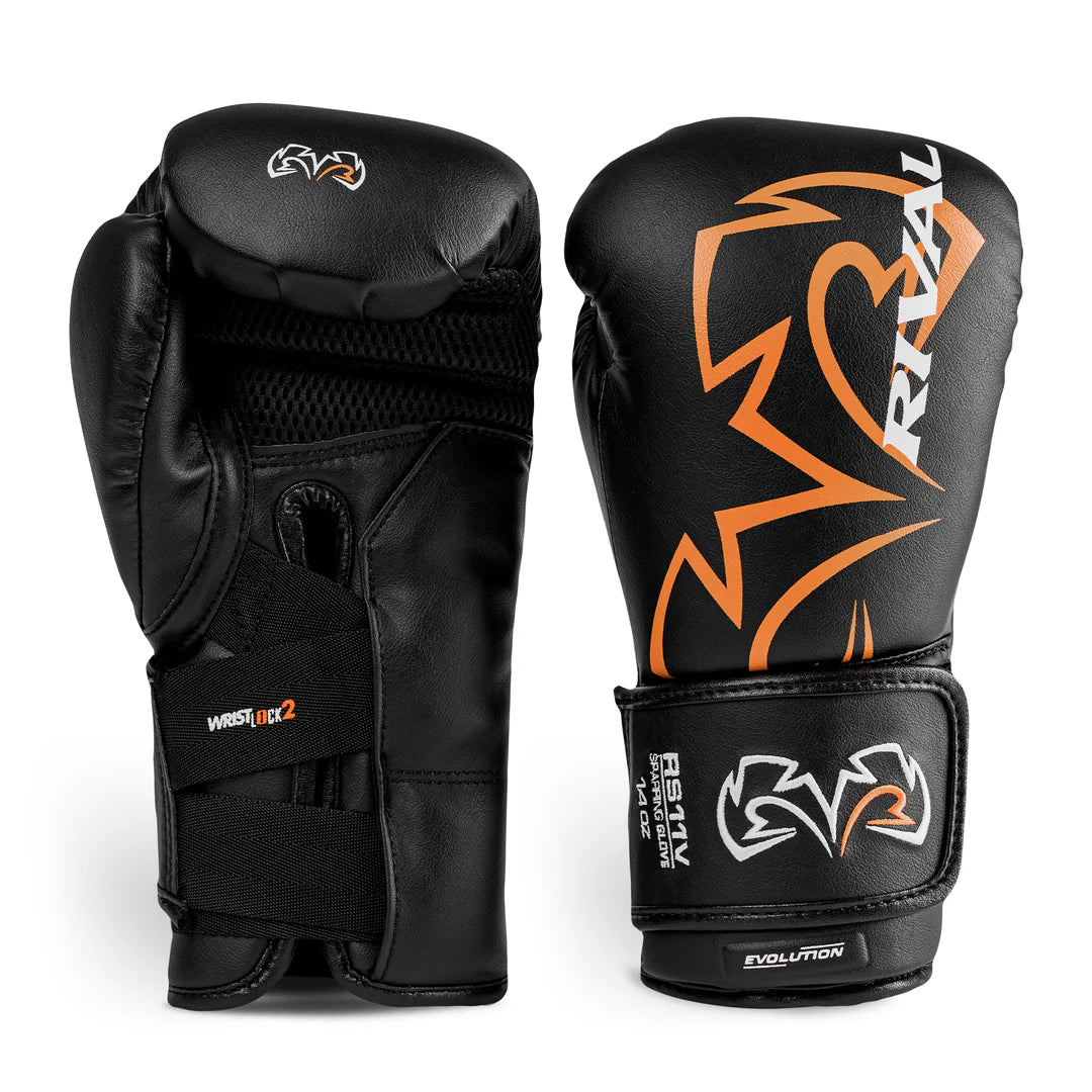 RIVAL(ライバル) RS11V スパーリンググローブ 16oz 黒 Rival RS11V Evolution Sparring Glove – KO Sports UK