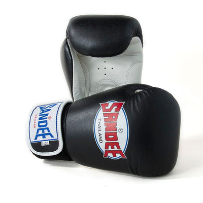 SANDEE Authentic Velcro Two Tone Boxing Gloves