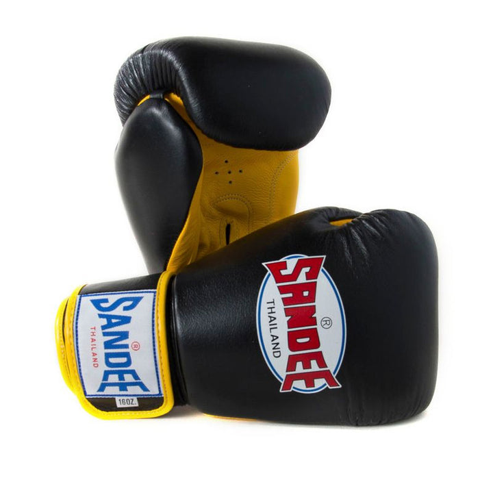 SANDEE Authentic Velcro Two Tone Boxing Gloves