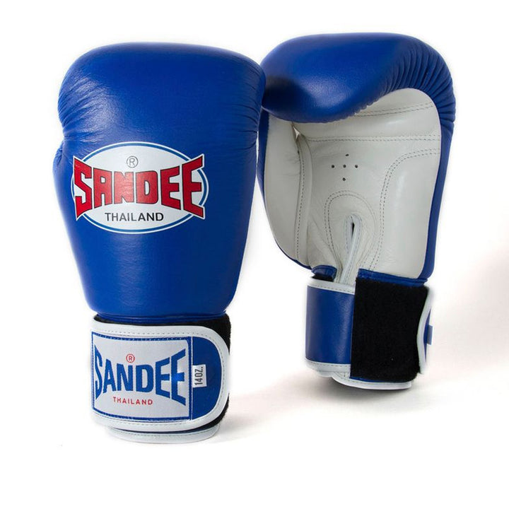 SANDEE Authentic Velcro Two Tone Boxing Gloves