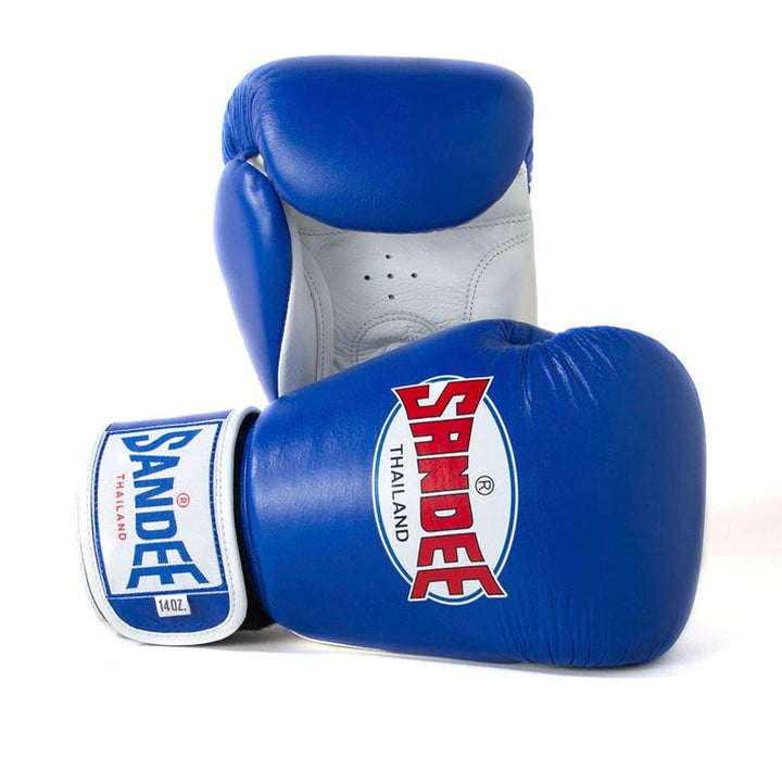 SANDEE Authentic Velcro Two Tone Boxing Gloves