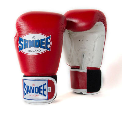 SANDEE Authentic Velcro Two Tone Boxing Gloves