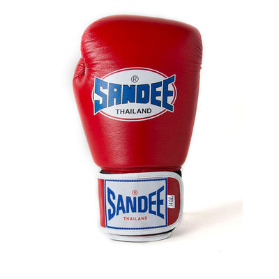 SANDEE Authentic Velcro Two Tone Boxing Gloves