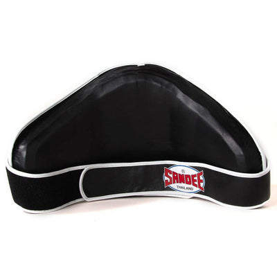 Sandee Velcro Black & White Leather Belly Pad