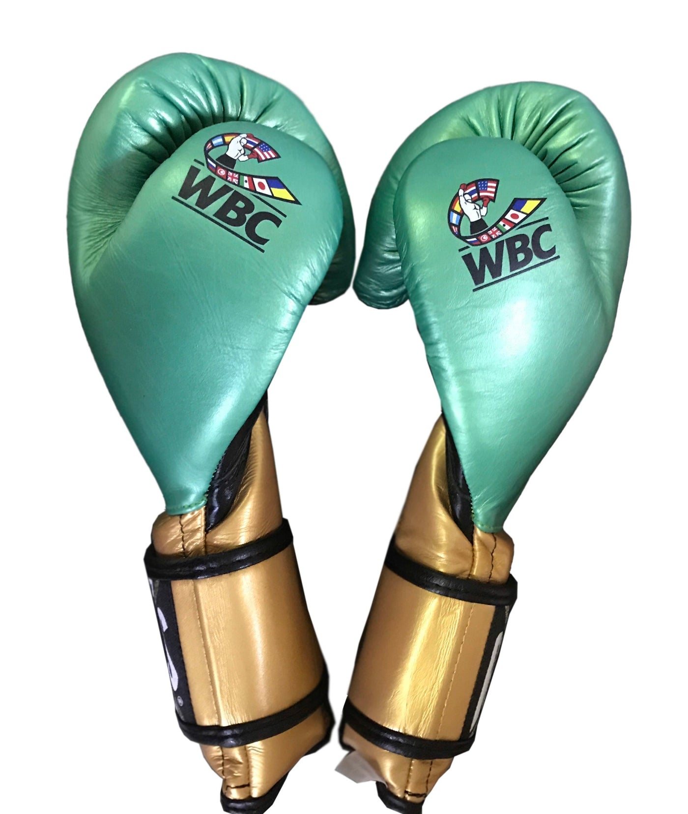 Cleto Reyes Sparring gloves – WBC Green and Gold
