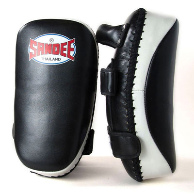 Sandee Curved Thai Leather Kick Pads