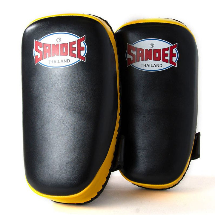 Sandee Curved Thai Leather Kick Pads