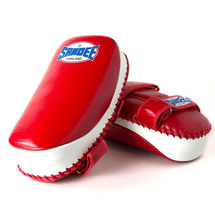 Sandee Curved Thai Leather Kick Pads