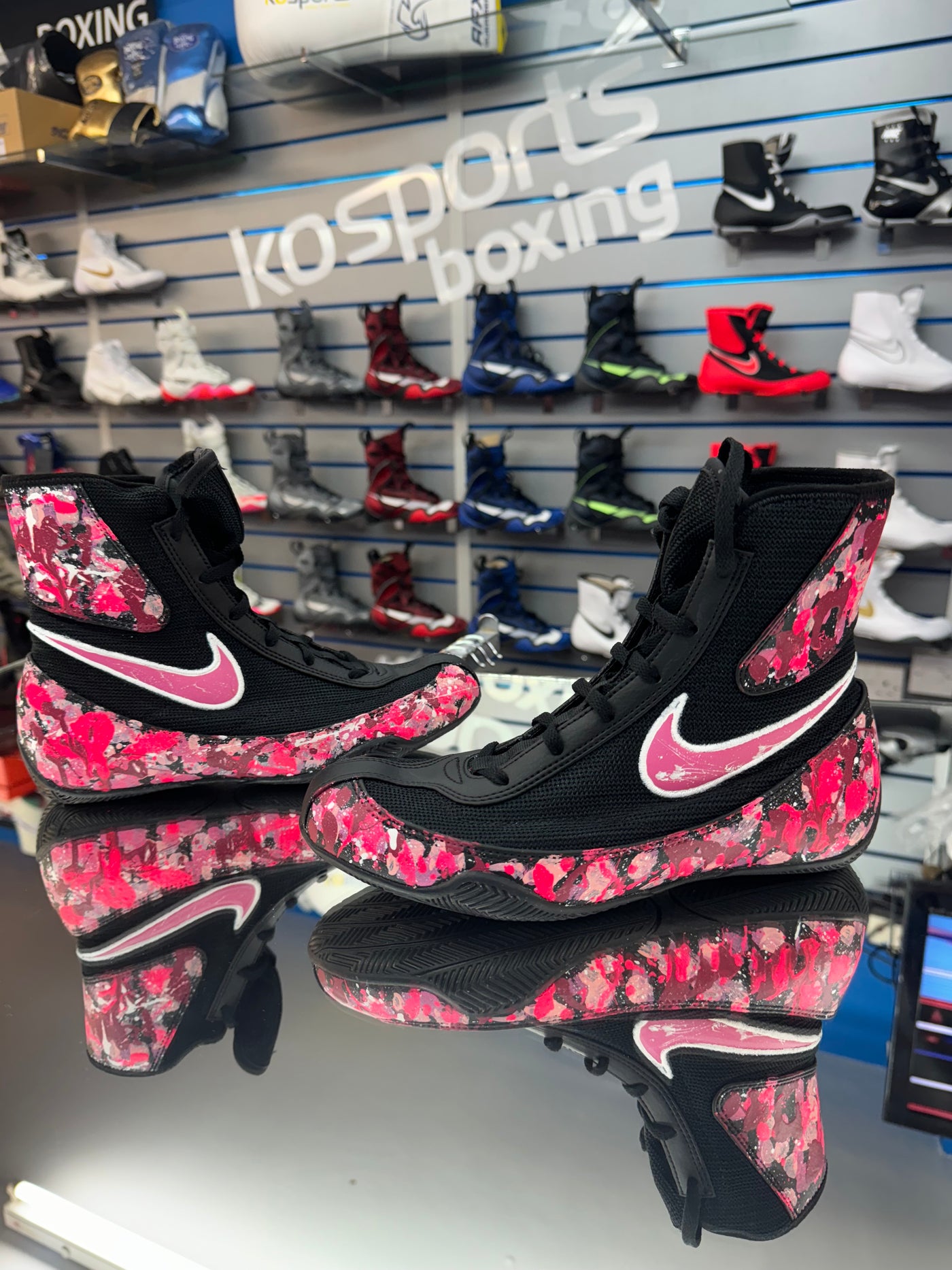 Custom Nike paint splash Machomai 2.0 Fight Shoes