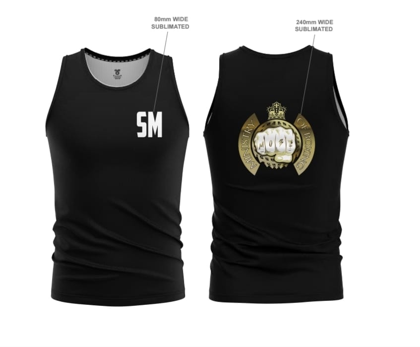 BLACK SM Boxing Vest