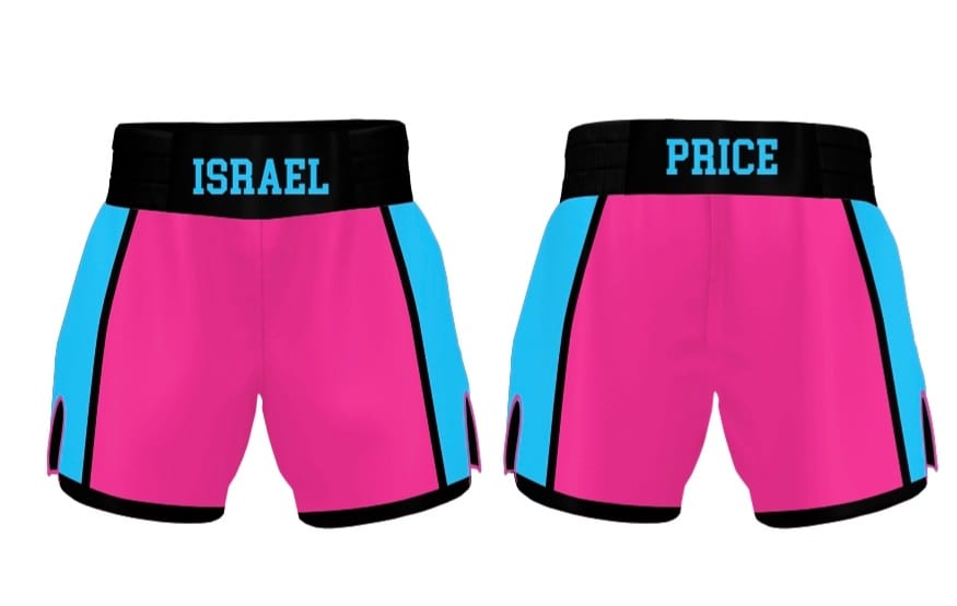 Pink & Blue PI Boxing Shorts