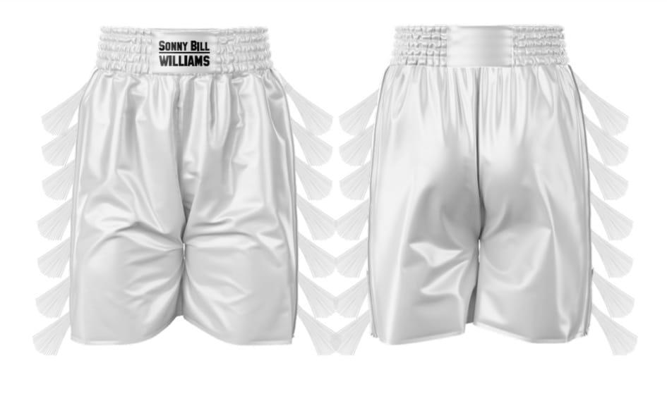 White & Black  SBW Boxing Shorts
