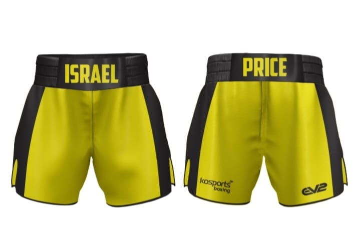 Black & Yellow IP Boxing Shorts