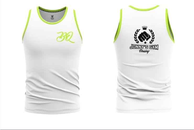 White & Green Camo MQ Boxing Vest