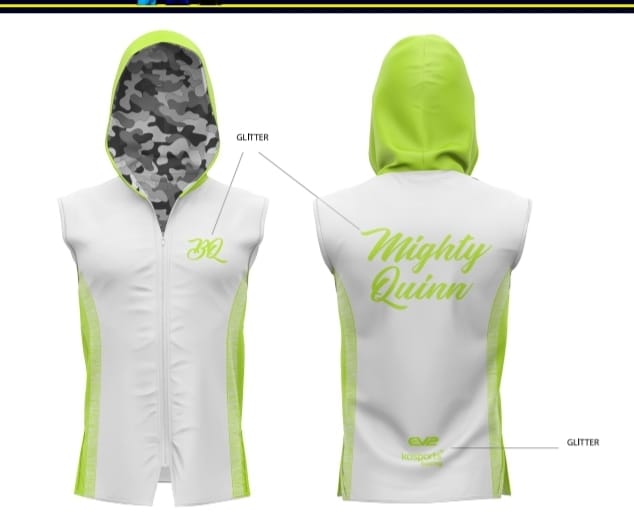 White & Green Camo MQ Boxing Jacket