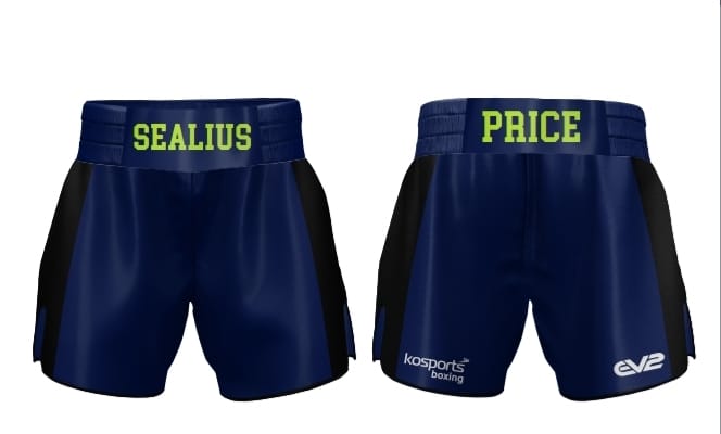 Navy & Green SP Boxing Shorts