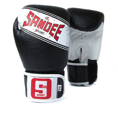 SANDEE Sport Velcro 2 Tone Boxing Gloves