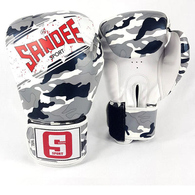 SANDEE Sport Velcro 2 Tone Boxing Gloves