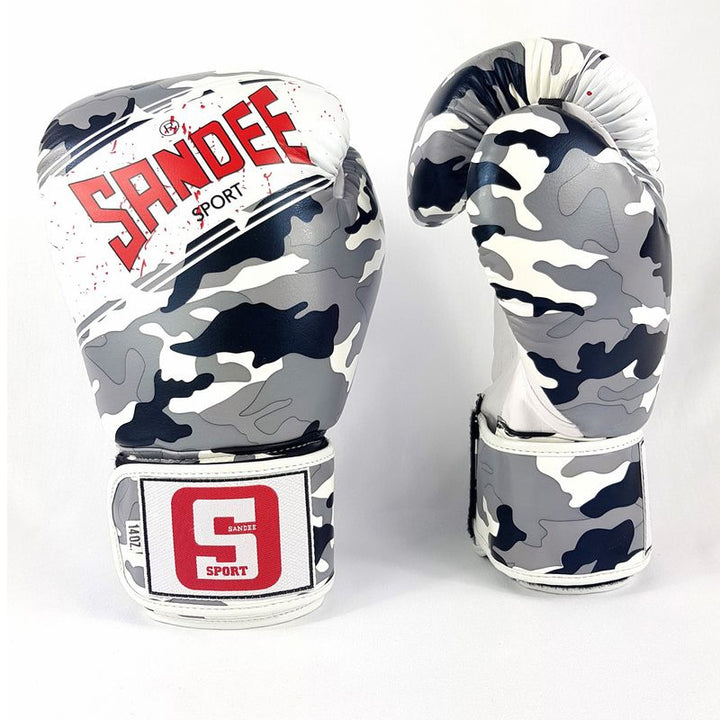 SANDEE Sport Velcro 2 Tone Boxing Gloves