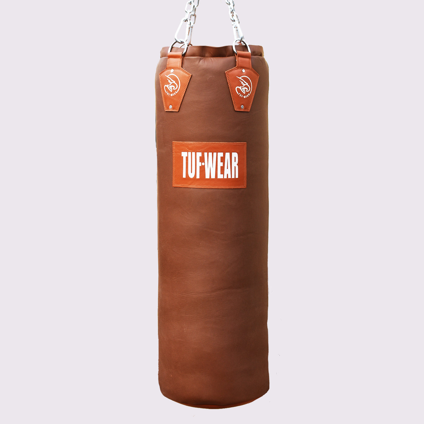 Tuf Wear Classic Brown 4ft Straight Hide Leather Punchbag