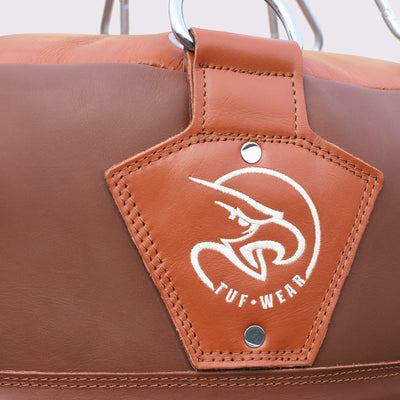 Tuf Wear Classic Brown Leather Angle Bag
