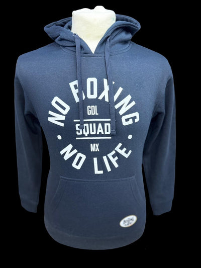 Official No Boxing No Life GDL MX SQUAD Hoodie - Black/White