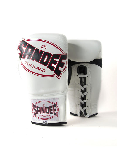 Sandee Cool-Tec Lace Up Pro Fight Leather Boxing Glove