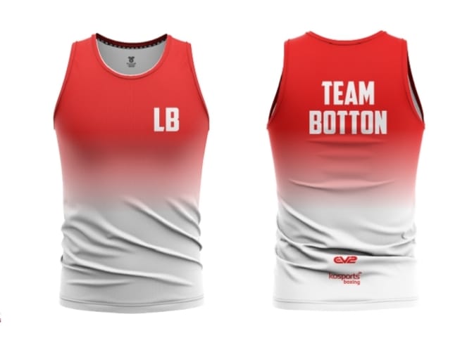 White & Red LB Boxing Vest