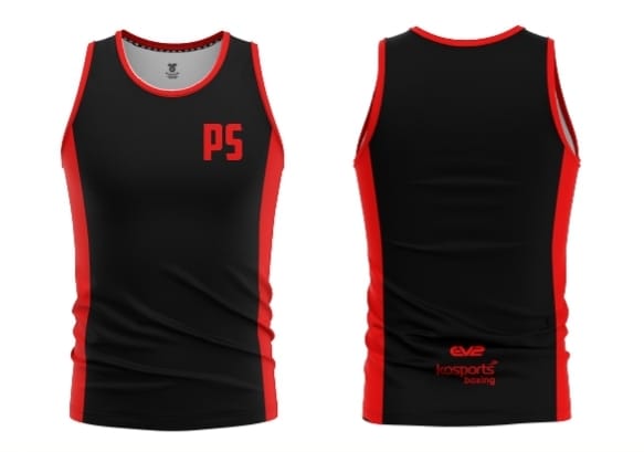 Red & Black PS Boxing Vest