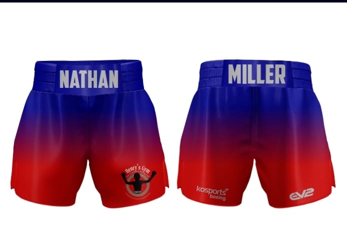 Red & Blue NM Boxing Shorts