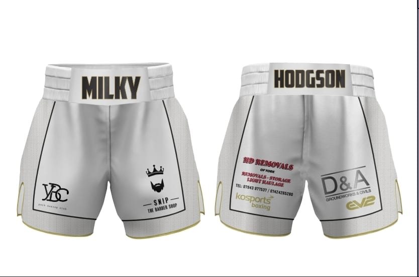 White MH Boxing Shorts