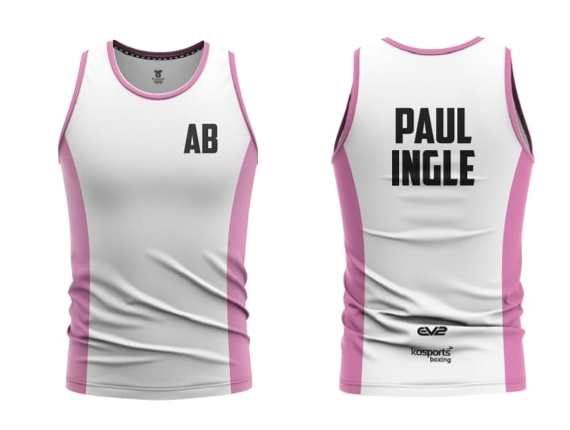 White & Pink AB Boxing Vest