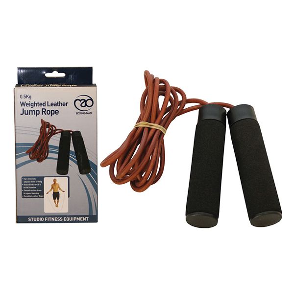 Fitness Mad 0.5kg Weighted Skipping Rope (Adjustable)