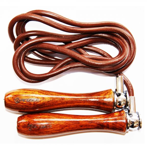 Ringside Weighted Handle Leather Skipping Rope