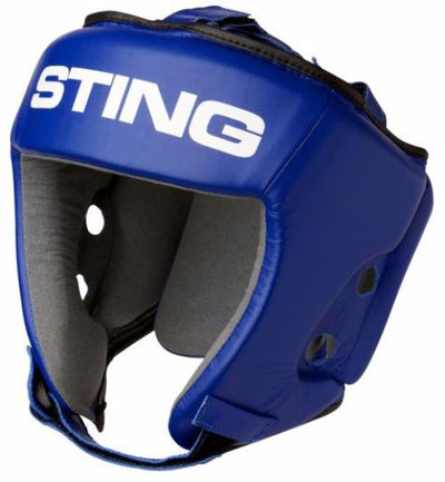 STING Sports USA Boxing Approved Open Face Head Guard – Black, New With Tags
