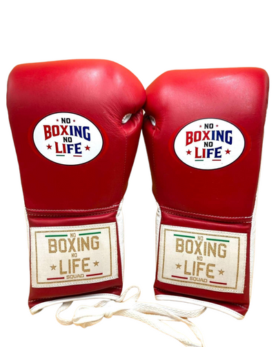 No Boxing No Life Pro Lace Up Sparring Gloves