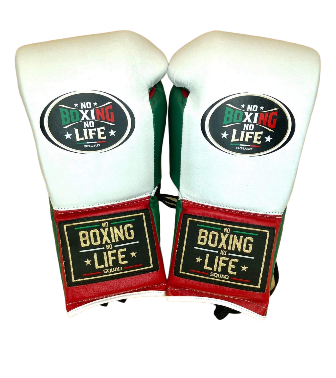 No Boxing No Life Pro Lace Up Sparring Gloves