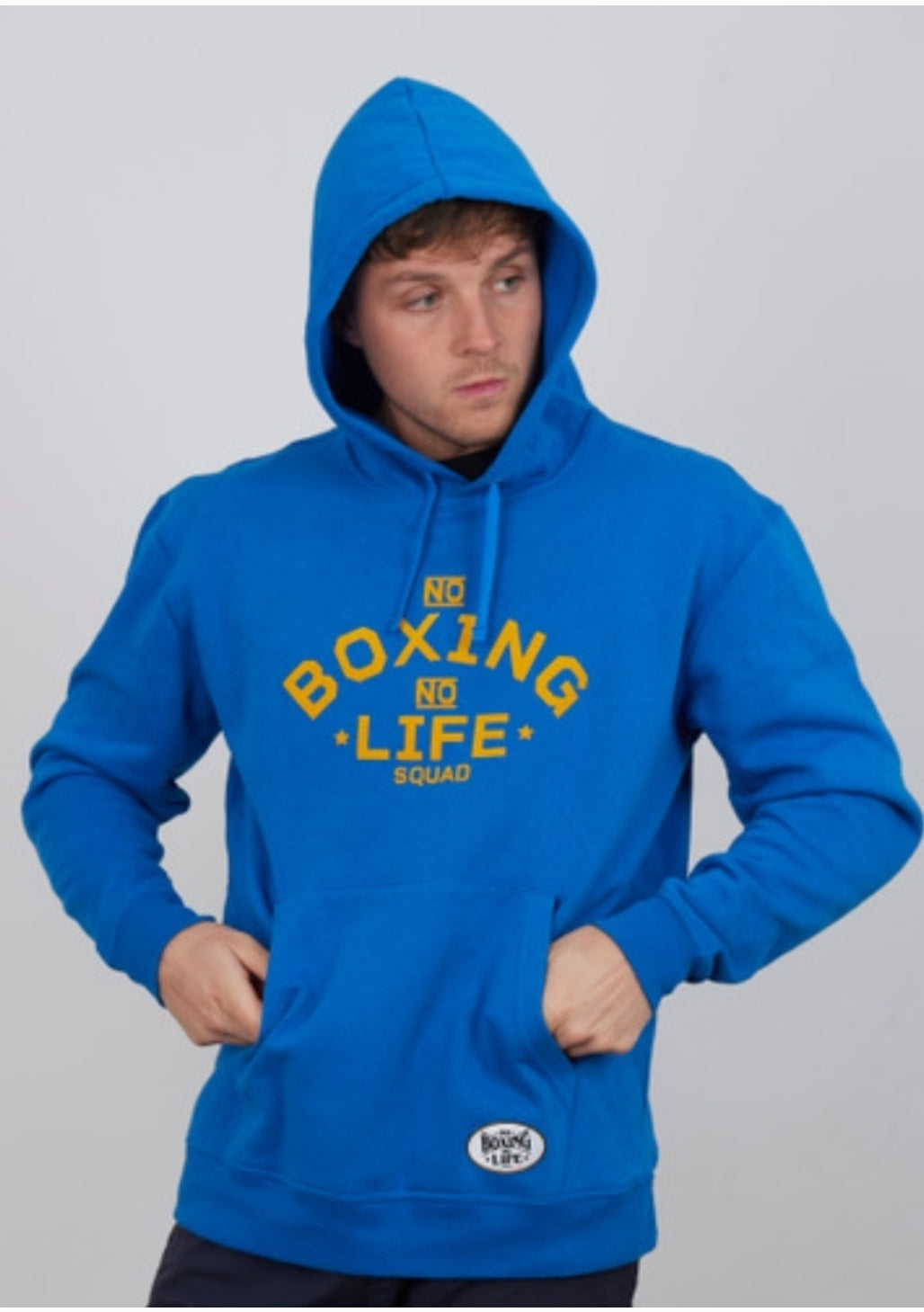 OFFICIAL NO BOXING NO LIFE - Hoodie Blue/ Gold