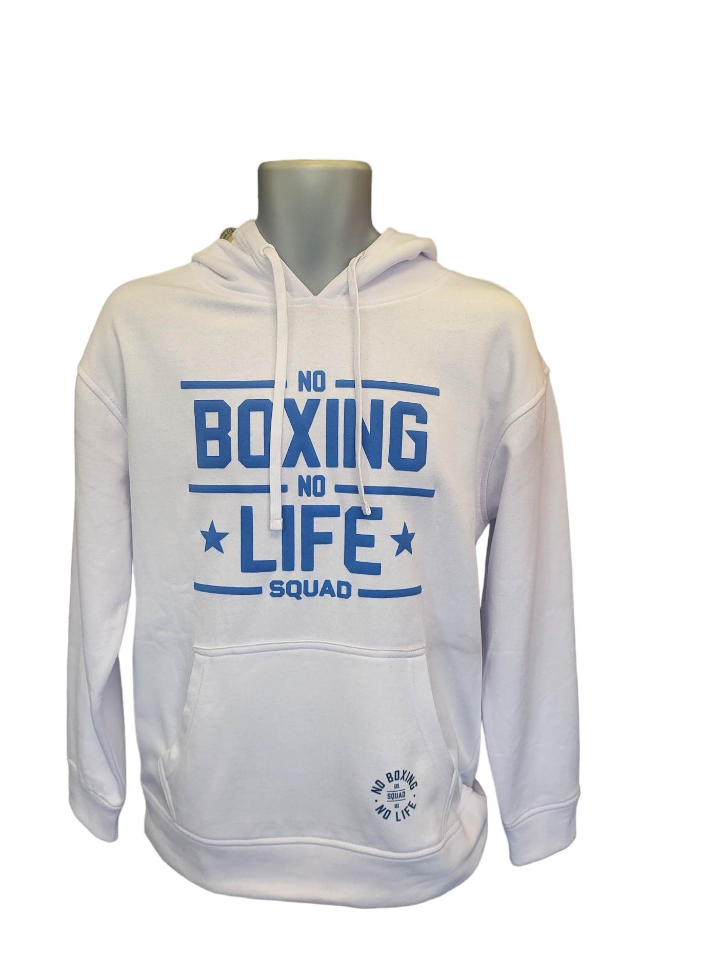 Official No Boxing No Life Hoodie - White/ Blue