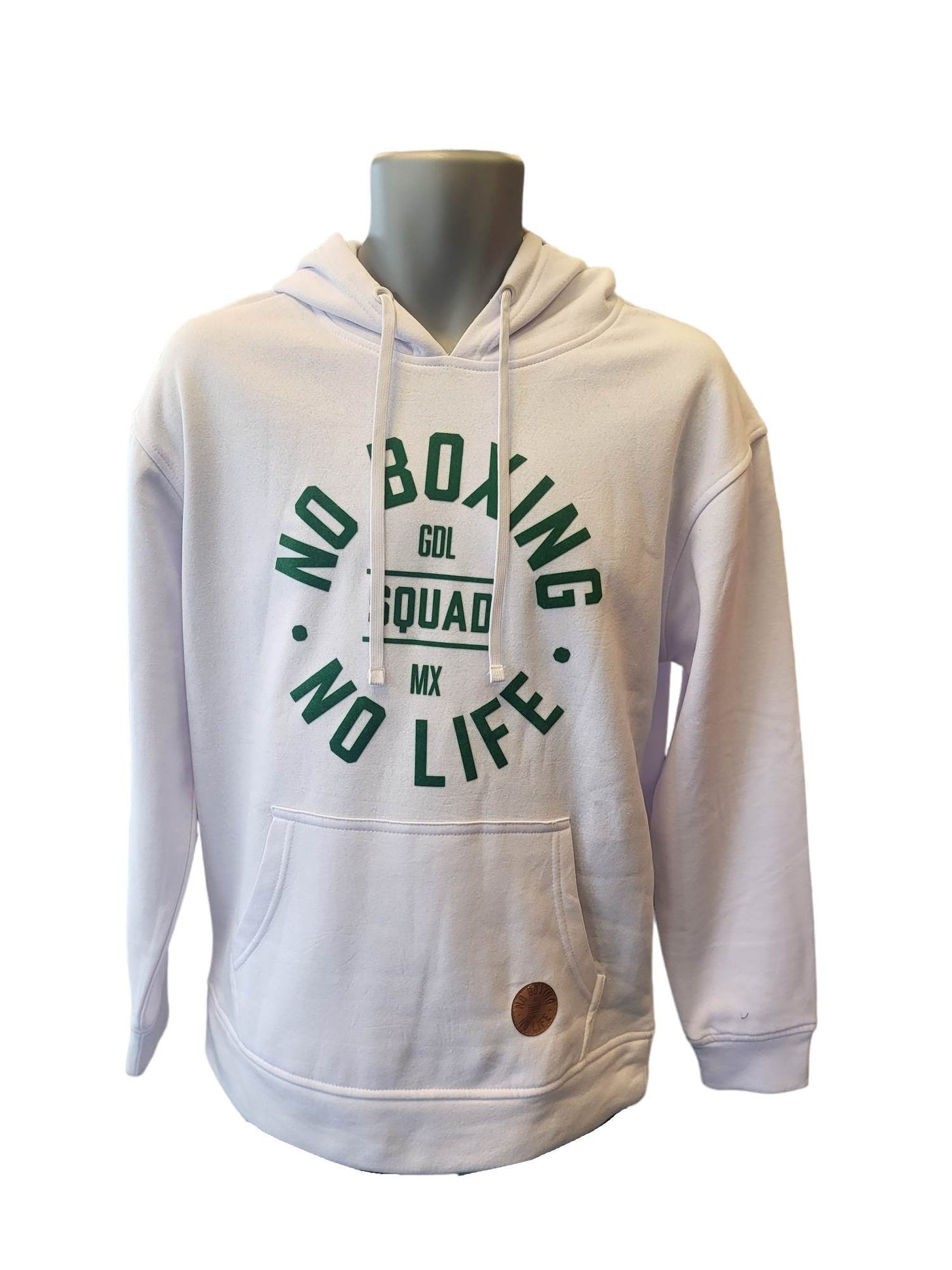 Official No Boxing No Life GDL MX SQUAD Hoodie - White/ Green