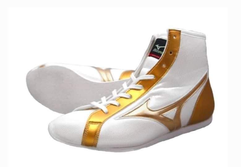 Mizuno Boxing Boots White / Gold
